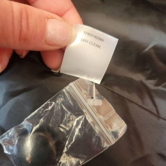 Pendleton Vintage Pleather Trim Tweed Blazer Jacket Green, Gold & Black Size 10 - Picture 9 of 10